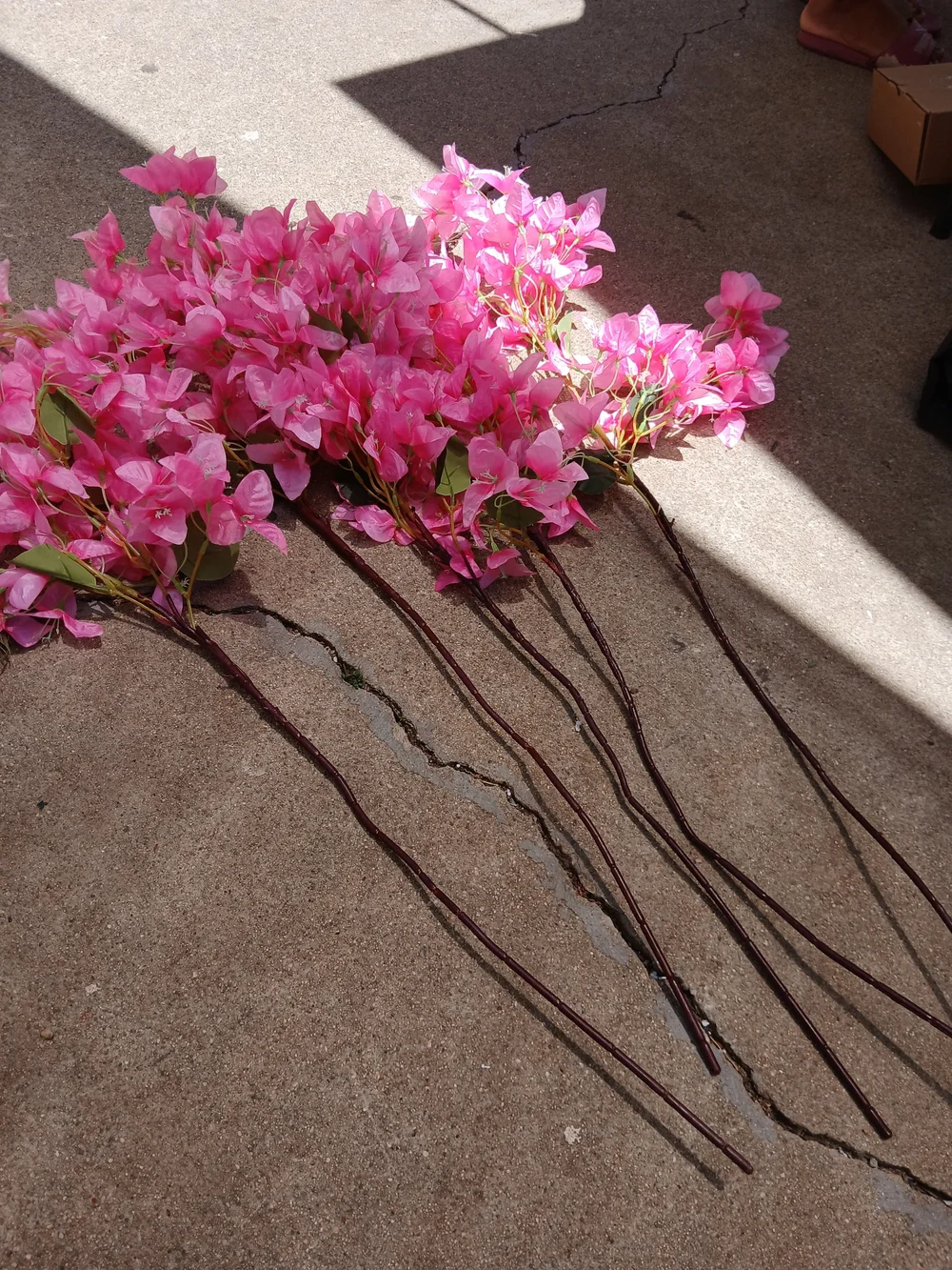 Bright Pink Faux Bougainvillea Stem - Home Accents